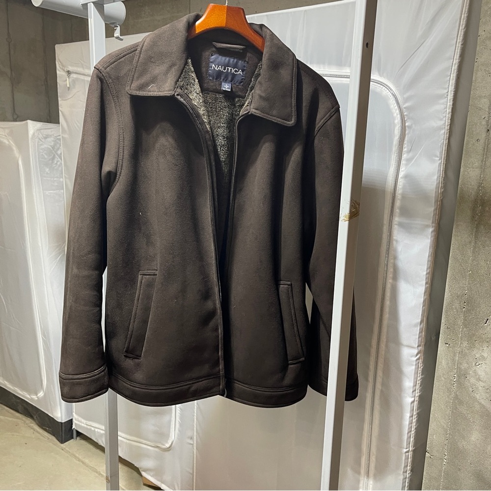 Nautica men suede jacket